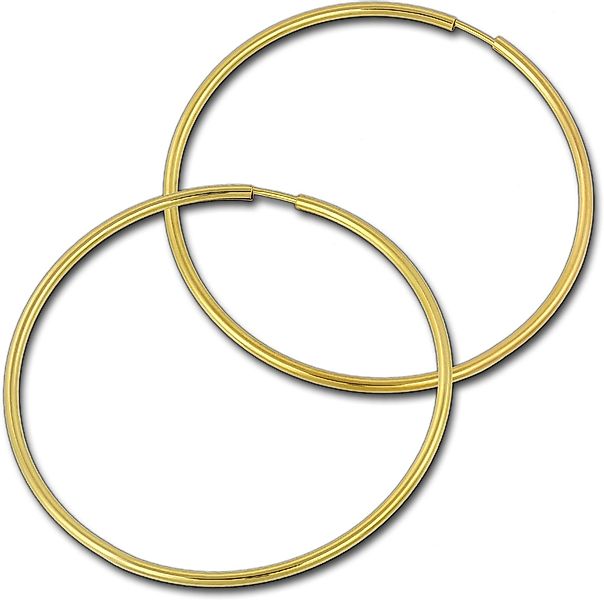 GoldDream Paar Creolen GoldDream Creolen 50mm günstig online kaufen