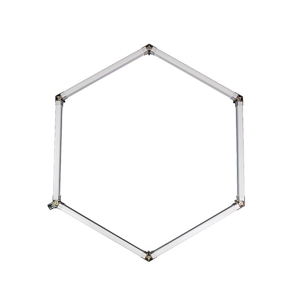 LUXULA Hexagon LED Deckenleuchte 40W 4400lm 6500K Kaltweiß Modulare Werksta günstig online kaufen