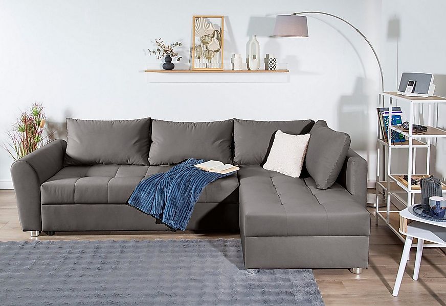 COLLECTION AB Ecksofa JANA XL-Sofa L-Form, inkl. Bettfunktion, Bettkasten u günstig online kaufen