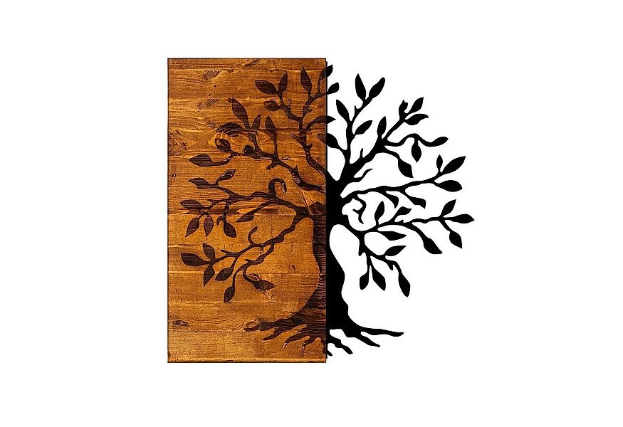 Wallity Wanddekoobjekt 50% WOOD (Thickness: 3 cm) / 50% METAL, 58 x 58 cm L günstig online kaufen