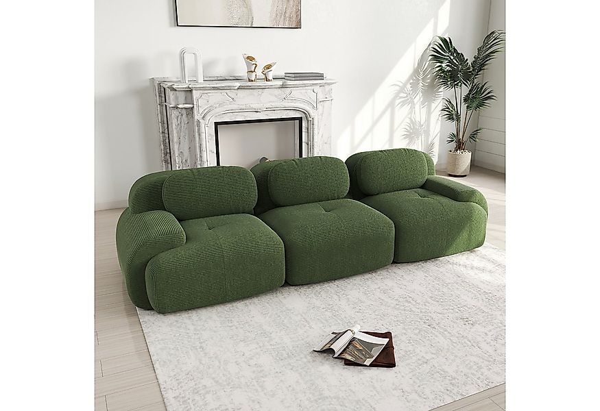 Odikalo 3-Sitzer modular kombinierbar Polstersofa Chaiselongue, 3-Sitzer-So günstig online kaufen
