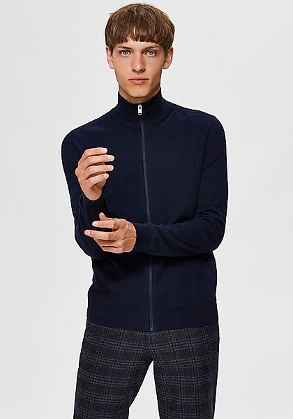 Selected Strickjacke SLHBERG FULL ZIP CARDIGAN günstig online kaufen