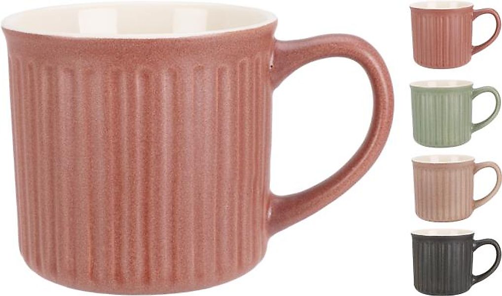 BECHER Tasse ca. 250 ml 1 Stück Aardewerk Gres Mehrfarbig günstig online kaufen