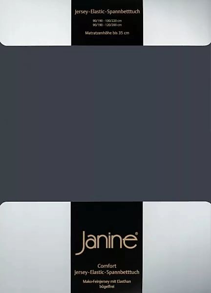 Janine Janine Spannbetttuch Elastic-Jersey 5002 titan (78) Größe:  200x200 günstig online kaufen