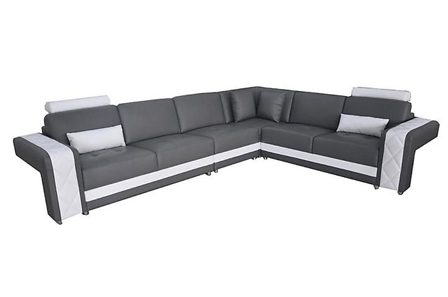 JVmoebel Ecksofa Ledersofa mit USB Wohnlandschaft Eck Garnitur Design Moder günstig online kaufen