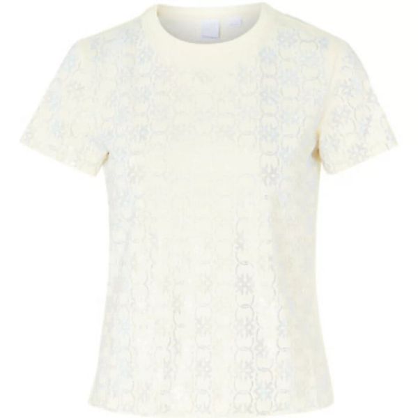 Pinko  T-Shirts & Poloshirts T-Shirt  butterfarben mit strassbesetztem Love günstig online kaufen