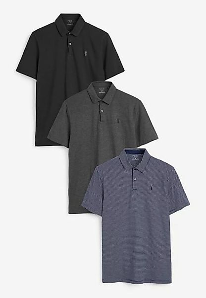 Next Poloshirt Poloshirts aus Jersey im 3er-Pack (3-tlg) günstig online kaufen
