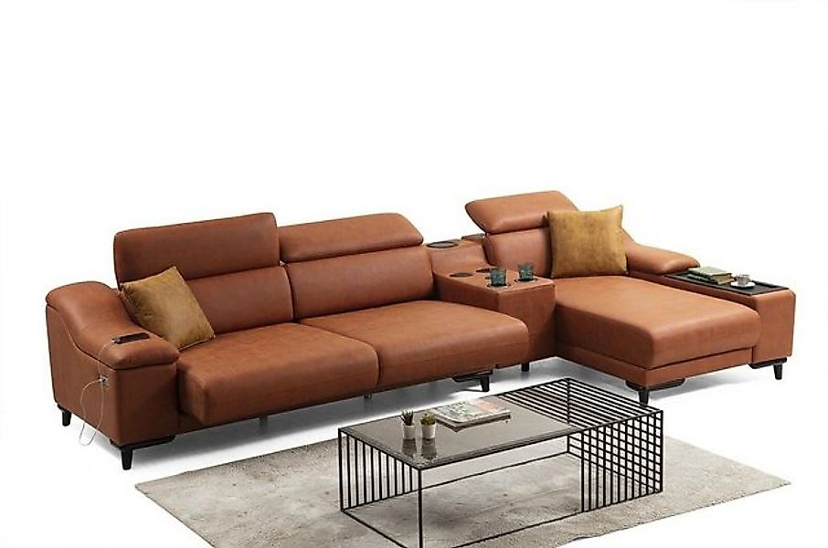 JVmoebel Ecksofa Luxus Ecksofa L-Form Sofa Couch Design Polster Modern Text günstig online kaufen