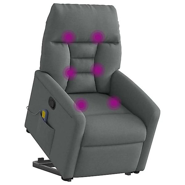 vidaXL Massagesessel mit Aufstehhilfe Dunkelgrau Stoff 3303043 günstig online kaufen