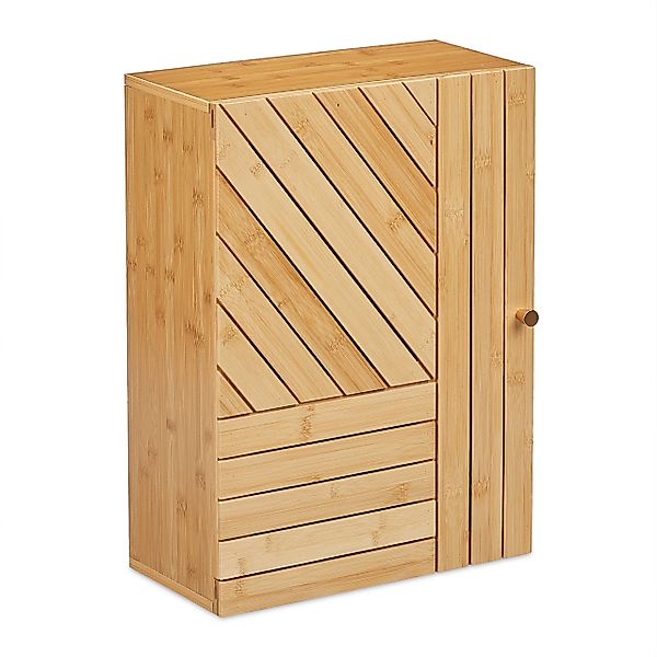 relaxdays Hängeschrank Bad Hängeschrank aus Bambus günstig online kaufen
