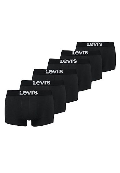 Levi's® Boxershorts Men Solid Basic Trunk 6er Pack (Spar-Pack, 6-St., 6er-P günstig online kaufen