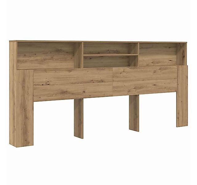 vidaXL Bett Kopfteil Schrank mit Regal Artisan-Eiche 220 x 19 x 101,5 cm (1 günstig online kaufen