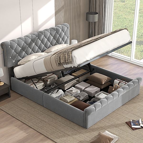 HAUSS SPOLE Polsterbett Polsterbett hydraulisches Doppelbett günstig online kaufen