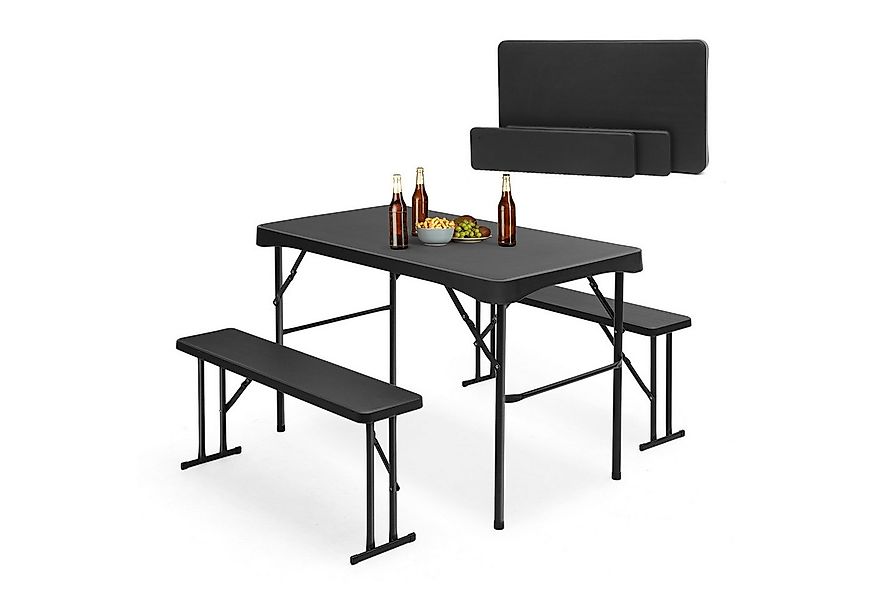 Sekey Garten-Essgruppe 3-teilig Bierzeltgarnitur Klappbar Biertisch Esstisc günstig online kaufen