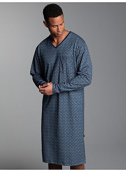 Trigema Pyjama TRIGEMA Nachthemd mit Allover-Blätter-Muster (1 tlg) günstig online kaufen
