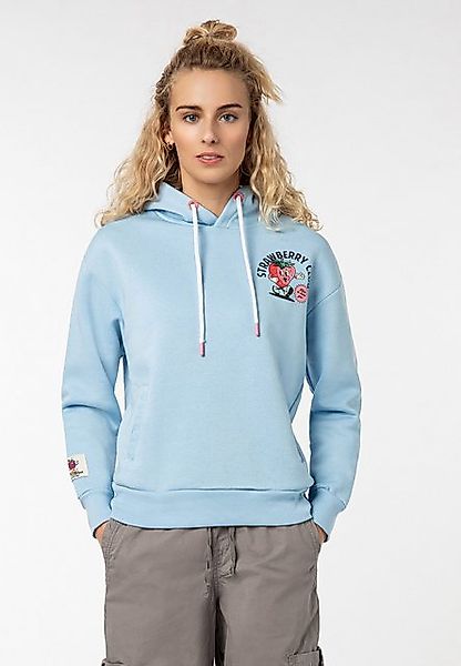 SUBLEVEL Kapuzenpullover mit Sommer-Backprint und Kapuze günstig online kaufen