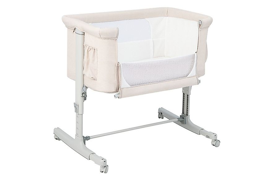 COSTWAY Beistellbett 3 in 1 Reisebett, 5-stufig höhenverstellbar,Matratze günstig online kaufen