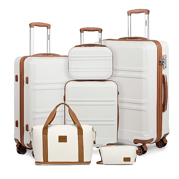 KONO Trolleyset Kombi-Set: Hartschalen-Koffer + Handgepäcktasche, günstig online kaufen