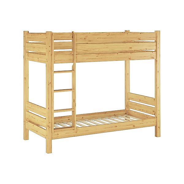 Erst-Holz Etagenbett Schmal und Überlänge 80 x 220 Kiefer Massivholz Nische günstig online kaufen