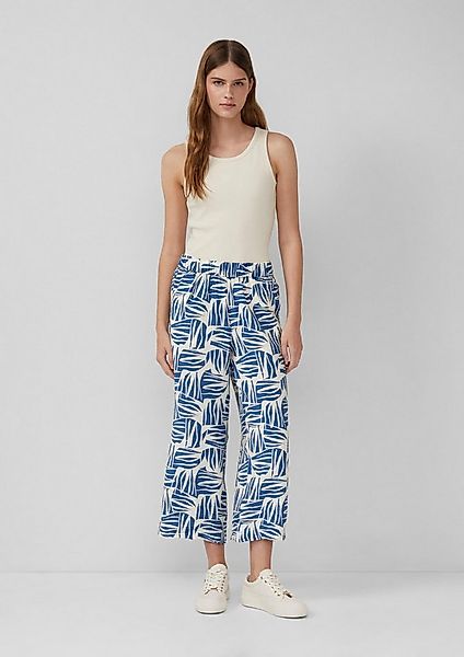 s.Oliver Chinos Hose Culotte aus Viskosemix mit All-over-Print günstig online kaufen