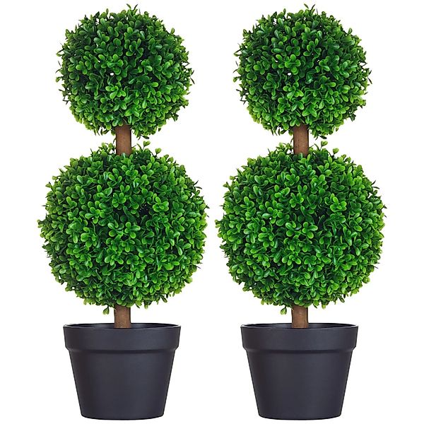 HOMCOM Künstliche Pflanzen  2er-Set 60 cm günstig online kaufen