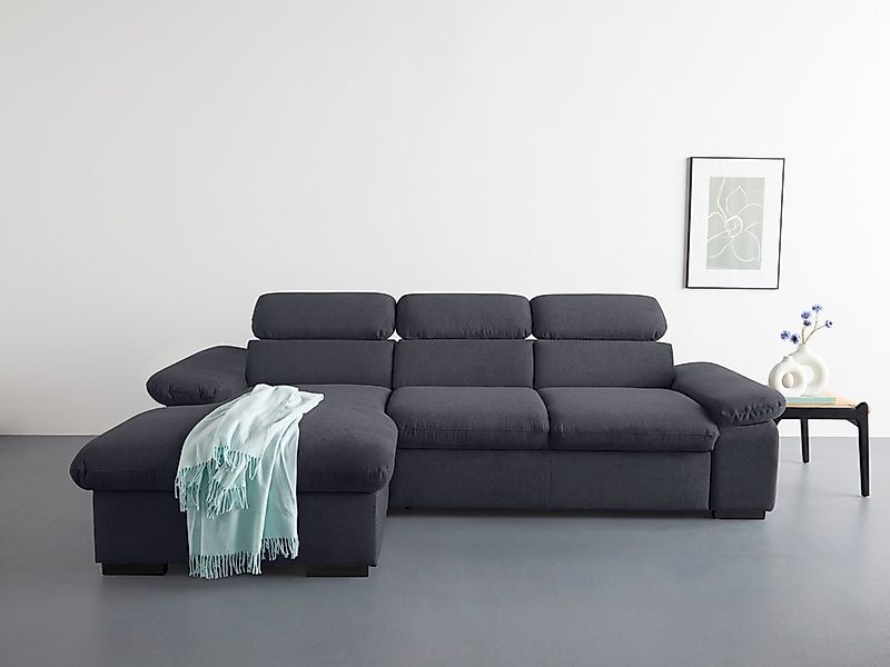 COTTA Ecksofa "Lola L-Form mit Kopfteilfunktion & Hocker", (Set, mit Hocker günstig online kaufen