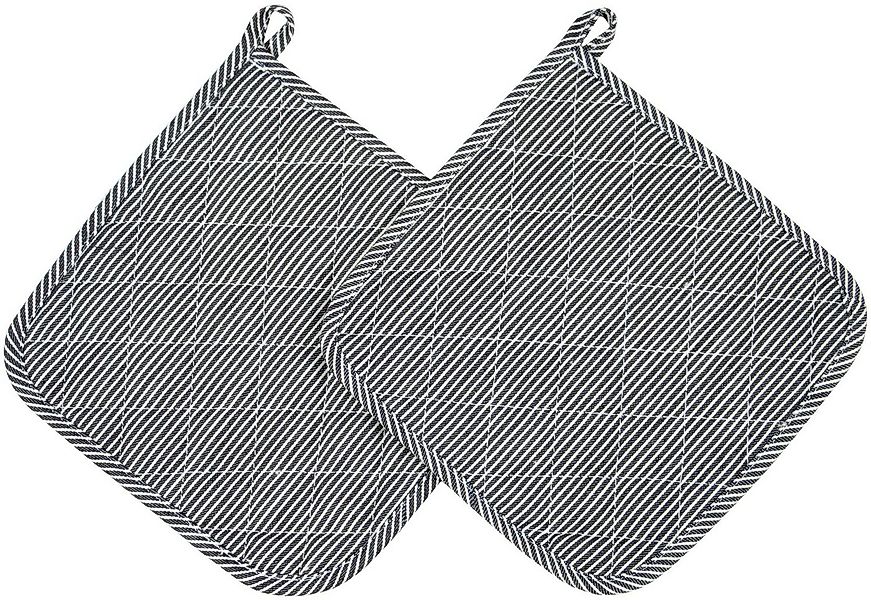 ZOLLNER Topflappen, (Set, 2-tlg), 25 x 25 cm, 100% Baumwolle, Temperaturbes günstig online kaufen