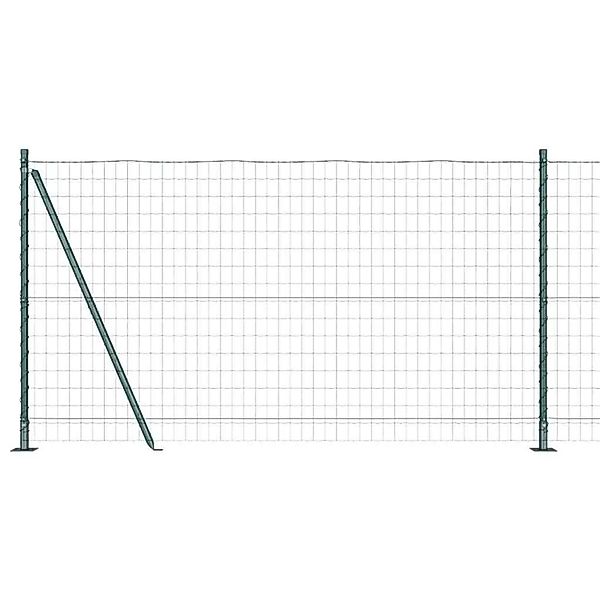 vidaXL Zaun mit Pfosten Grün 1,2 x 10 m Stahl 3350813 günstig online kaufen