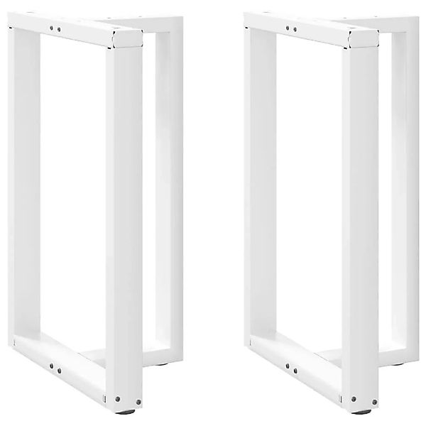 vidaXL Bartischbeine T-Form 2 Stk Weiß 60x35x90-91 cm Stahl 4013081 günstig online kaufen