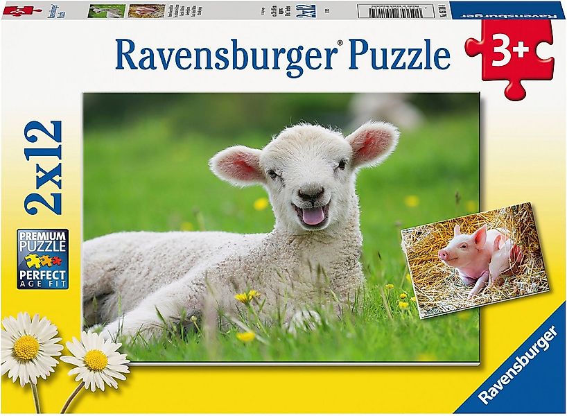 Ravensburger Puzzle Unsere Bauernhoftiere, 24 Puzzleteile, Made in Europe günstig online kaufen