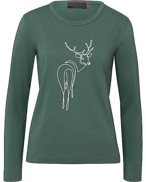 Reitmayer Langarmshirt Langarm-Shirt mit Hirschdruck günstig online kaufen