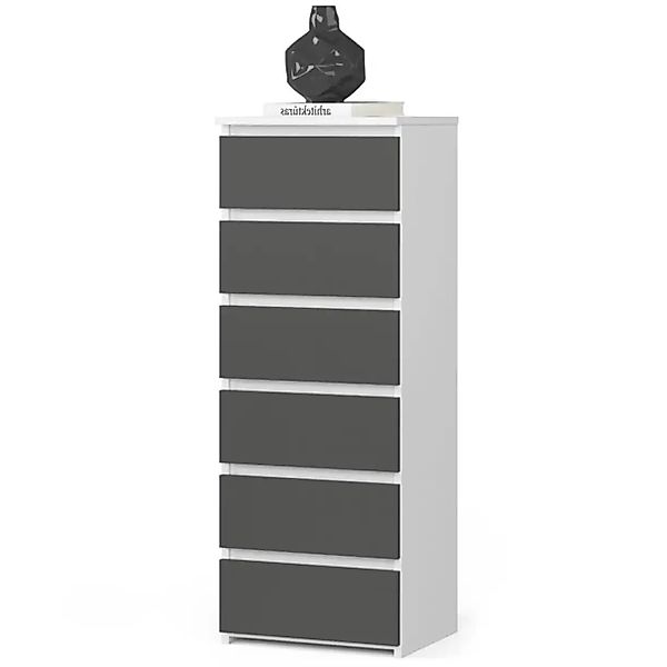 Kommode mit 6 Schubladen Carlo ¦ mehrfarbig ¦ Maße (cm): B: 40 H: 109 Kommo günstig online kaufen