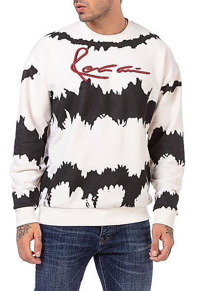 RedBridge Sweatshirt mit auffälligem Muster Streetwear günstig online kaufen