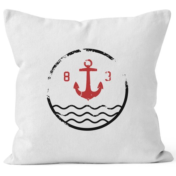 Autiga Dekokissen Kissenbezug Anker Vintage Kissenhülle günstig online kaufen