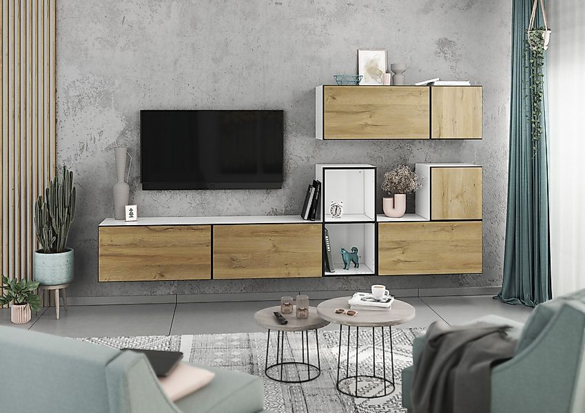 BMG Möbel Wohnwand Modul+, (7- teilig., günstig online kaufen