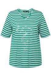 Ulla Popken T-Shirt Shirt Ringel Metallic-Tier günstig online kaufen