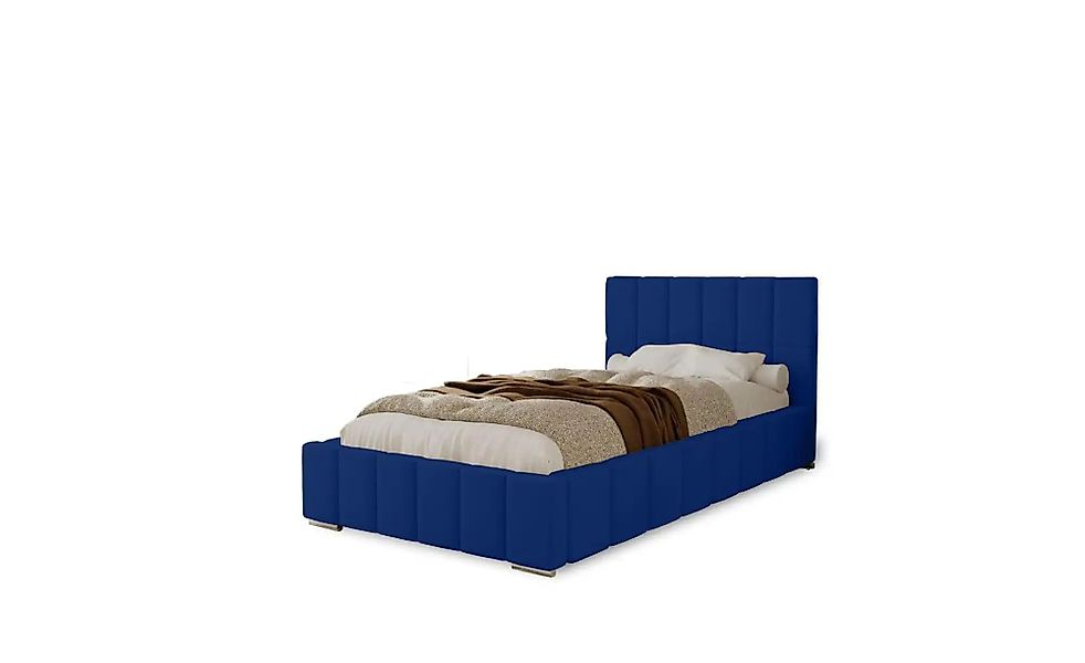 Polsterbett mit Stauraum  Ayr ¦ blau ¦ Maße (cm): B: 105 H: 100 Betten > Po günstig online kaufen