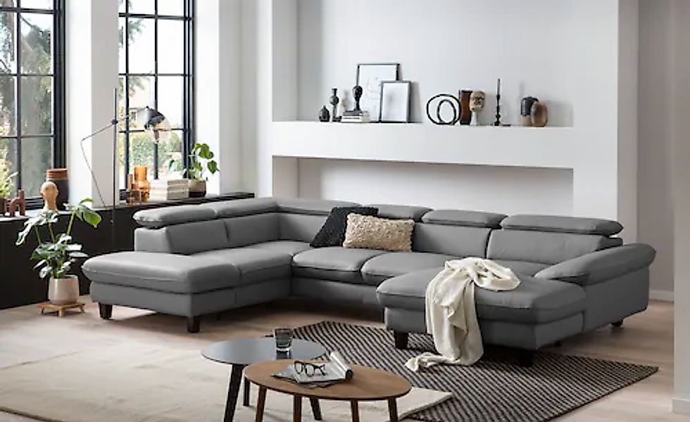 Home affaire Wohnlandschaft »Pilot U-Form« mit Kopfteilverstellung, wahlwei günstig online kaufen