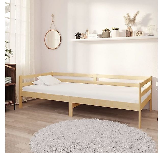 vidaXL Gästebett Tagesbett Gästebett mit Matratze 90x200 cm Kiefer Massivho günstig online kaufen
