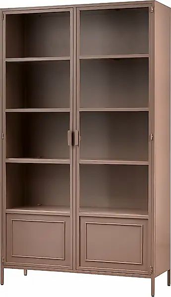 WOOOD Vitrine »Ronja«, Halbglasvitrine aus pulverbeschichtetem Metall, H 18 günstig online kaufen