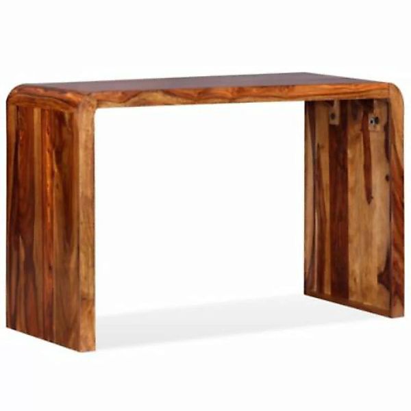 vidaXL Sideboard/Schreibtisch Massivholz Braun Sideboard-Tisch braun günstig online kaufen