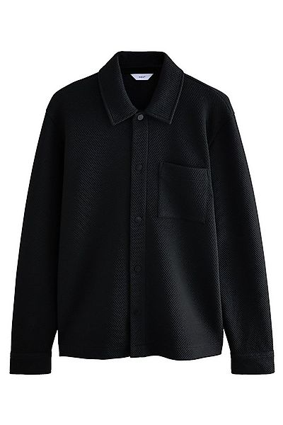 Next Hemdjacke Diagonal strukturierte Jersey-Hemdjacke (1-St) günstig online kaufen