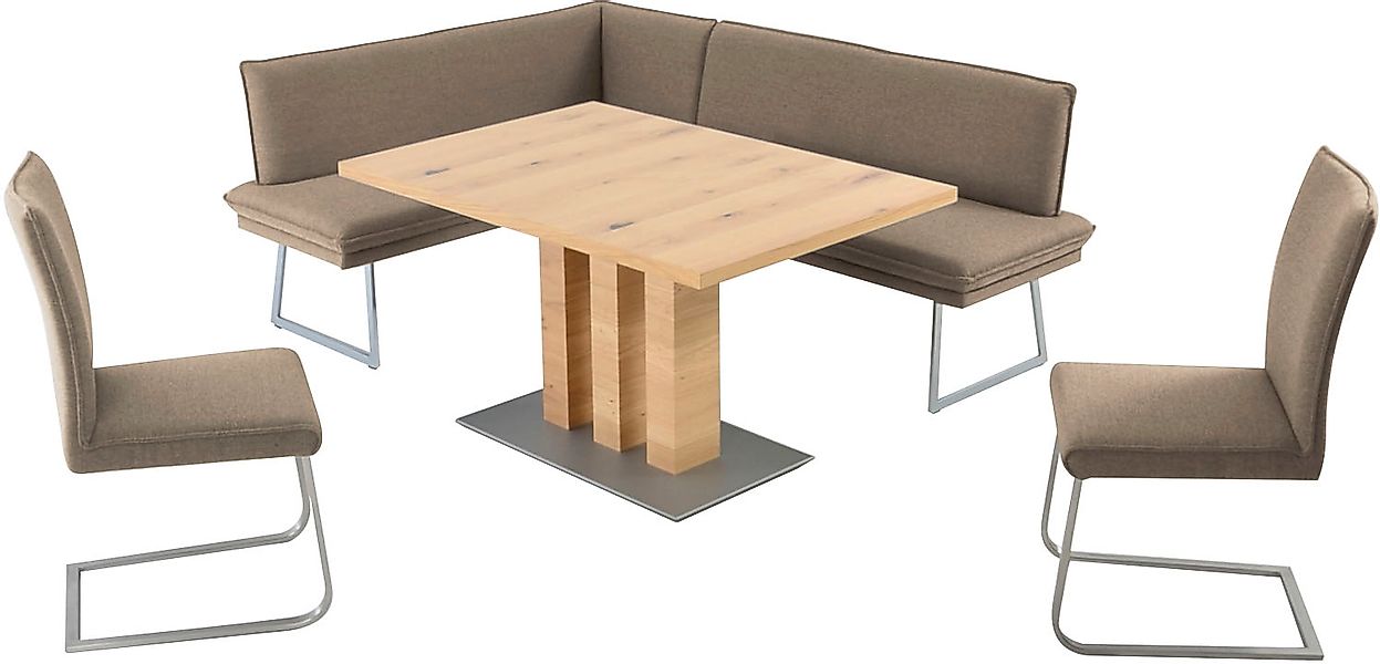 K+W Komfort & Wohnen Essgruppe »Santos III« 4 Stk. tlg. gepolsterte Eckbank günstig online kaufen