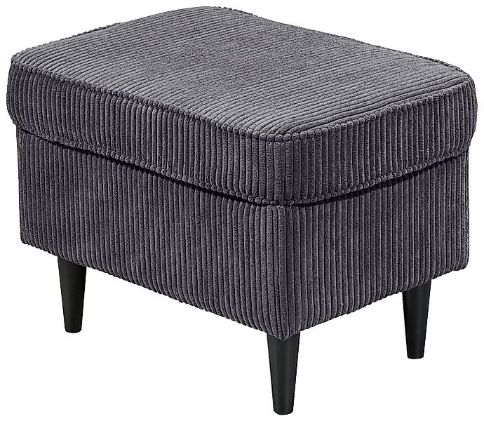 ED EXCITING DESIGN Hocker Oskar, mit Massivholzfüßen günstig online kaufen