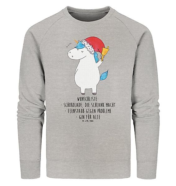 Mr. & Mrs. Panda Longpullover Einhorn Weihnachtsmann Größe S - Heather Grey günstig online kaufen