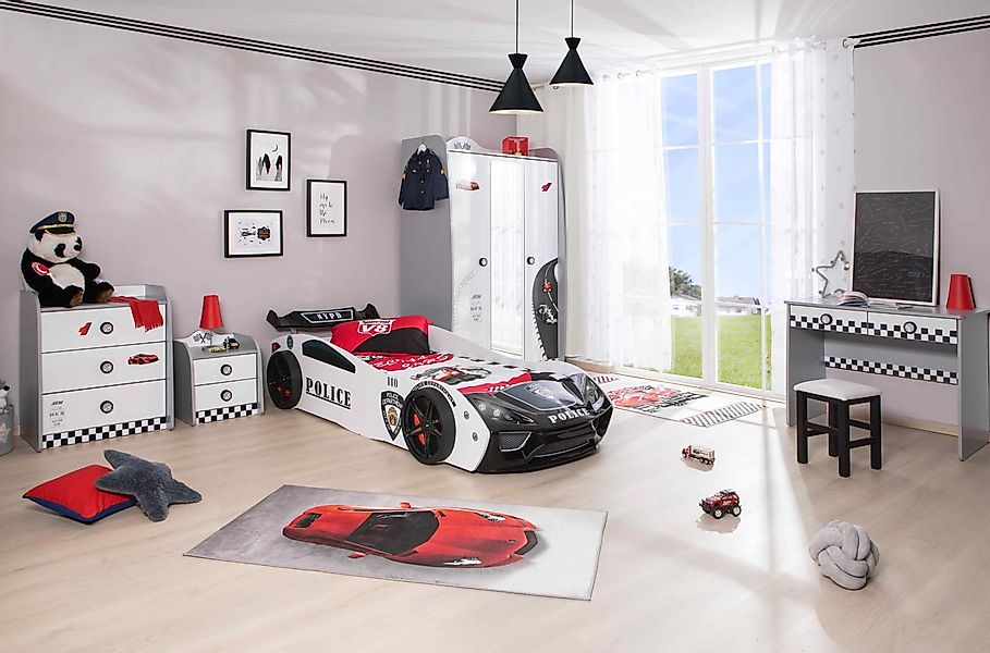 Aileenstore Jugendzimmer-Set Police, (5-tlg., Komplettset 5 günstig online kaufen