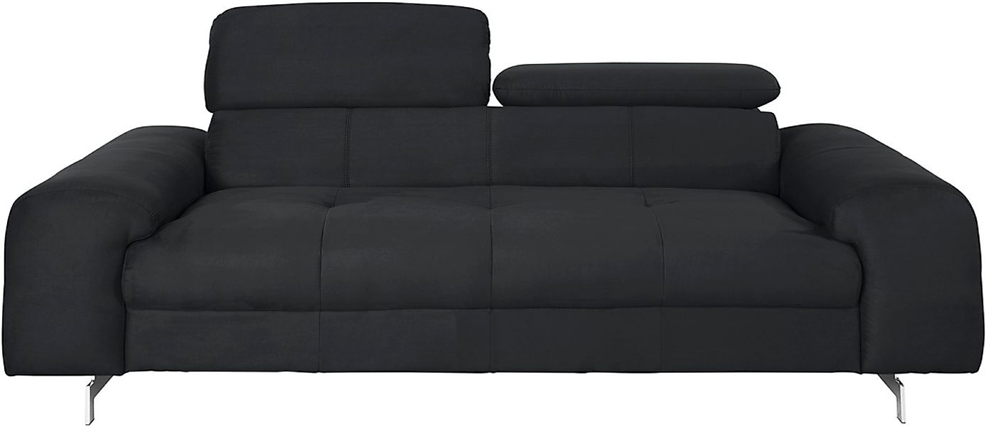 COTTA 3-Sitzer "Chef", Big-Sofa mit Kopfteilverstellung, edle Metallkufen günstig online kaufen