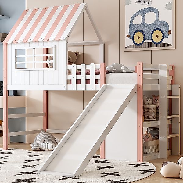Merax Etagenbett (Massivholz, 1-St., Etagenbett Jugendbett günstig online kaufen