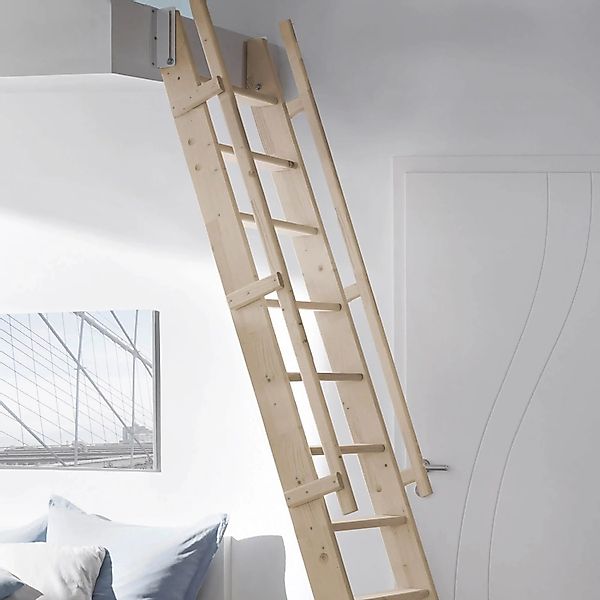Treppen Intercon Raumspartreppe Easy Step Massivholz Buche Beidseitiges Gel günstig online kaufen