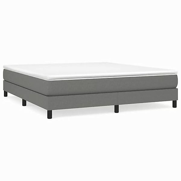 furnicato Bett Bettgestell ohne Matratze Dunkelgrau 160x200 cm Stoff (1-tlg günstig online kaufen